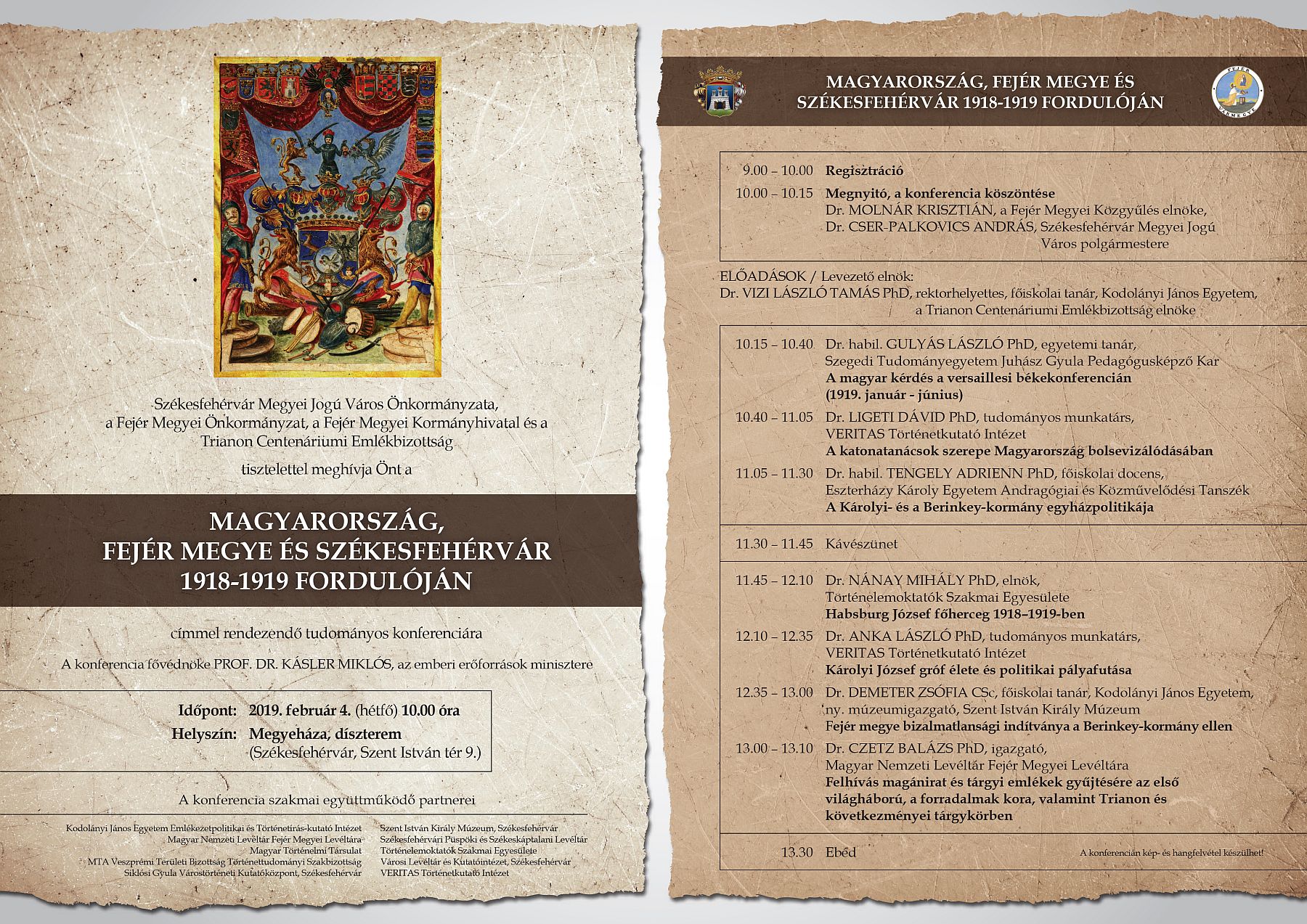 Megkezdte munkáját a Trianon Centenáriumi Emlékbizottság Székesfehérváron